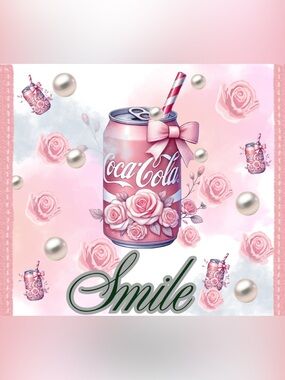 SMILE 20oz tumbler. NWOT! Hand wash only. Made to order!